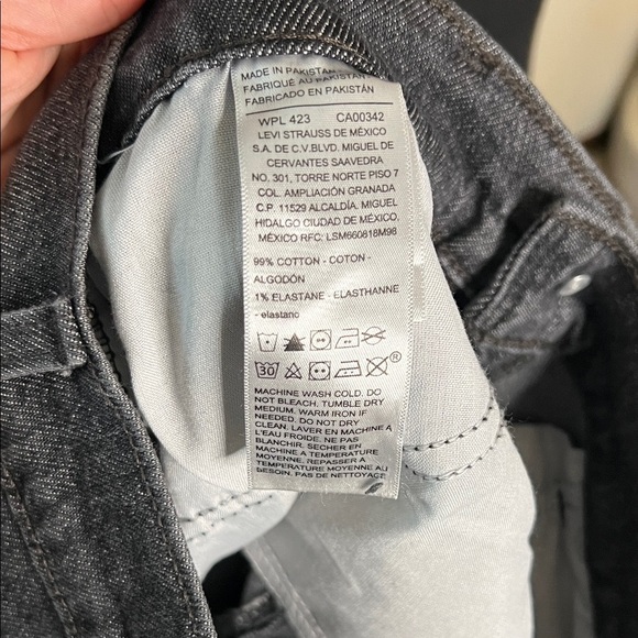 Levi Strauss Signature Black Denim Maxi Skirt Size 8 Rising Star - Picture 10 of 12